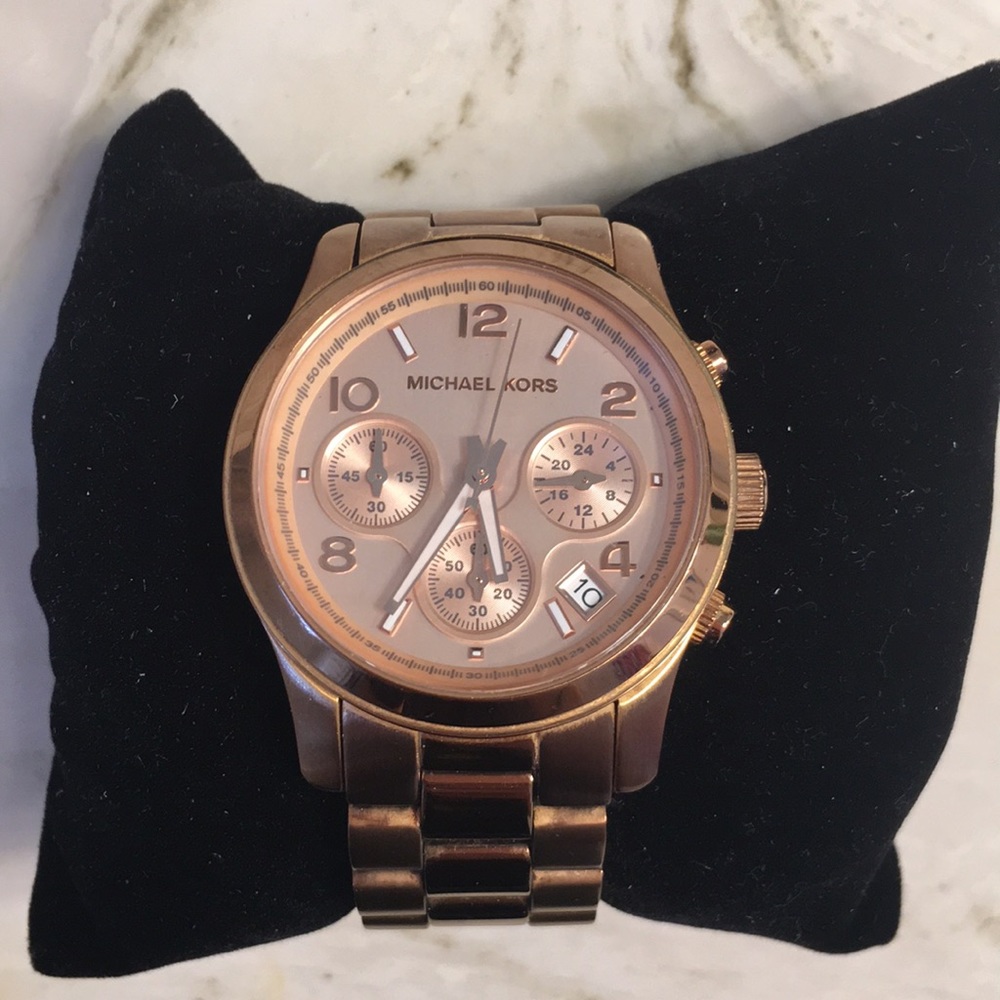 Michael Kors Runway Watch Rose Gold-Tone Watch